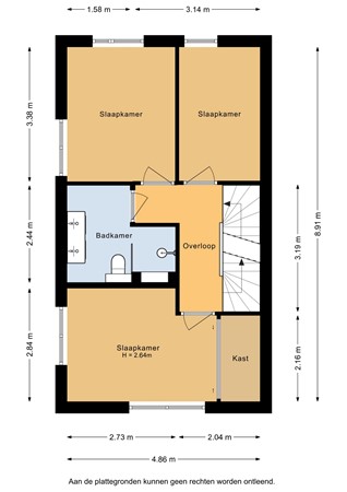 Floorplan - Emile Hullebroeckstraat 41D, 3543 BZ Utrecht